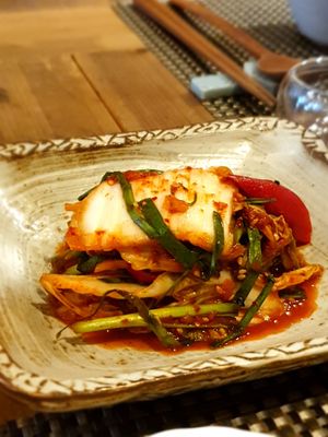 kimchi at Chahororok Tea House in Seoul