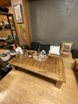 My table   at Chahororok Tea House in Seoul