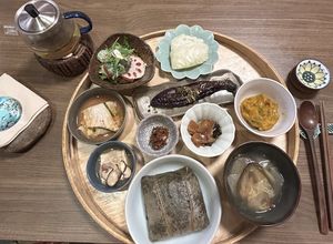 Another amazing lunch set!  at Chahororok Tea House in Seoul