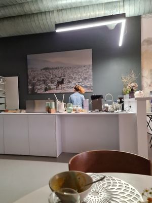 Kitchen at Vegan Wirtin in Wels