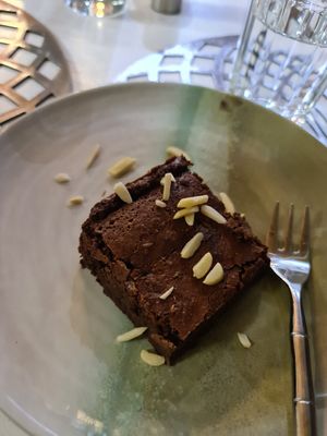 Sinful brownie - amazing! at Vegan Wirtin in Wels