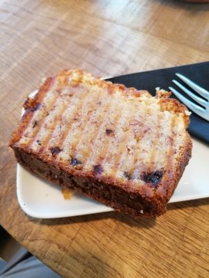 Vegan cake at Chocolate Company Cafe in Groningen