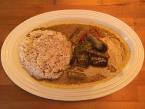 Vegetable curry at Cafe Atl in Osaka