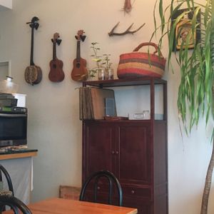 the decor  at Cafe Atl in Osaka