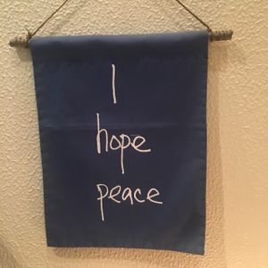 the welcome sign  at Cafe Atl in Osaka