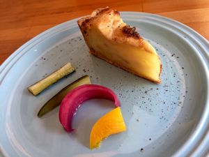 Potato & onion quiche  at Cafe Atl in Osaka