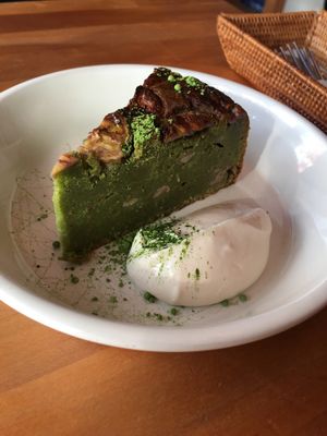 Matcha Cake! ✨ at Cafe Atl in Osaka