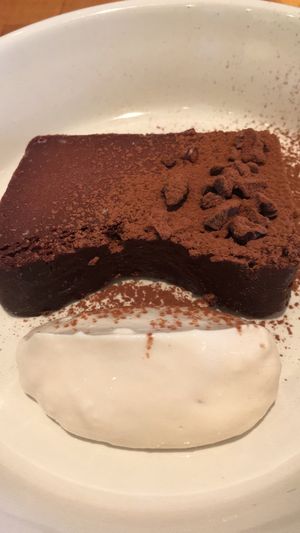 This chocolate is so good. and cream sounds like soy cream. I found Vegan sweets in Osaka at last! Great! I could be able to enjoy my current life!  at Cafe Atl in Osaka