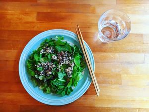 Salad at Cafe Atl in Osaka