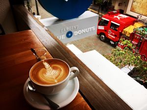 Soy Latte at Cafe Atl in Osaka