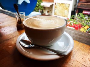 Soy Latte at Cafe Atl in Osaka