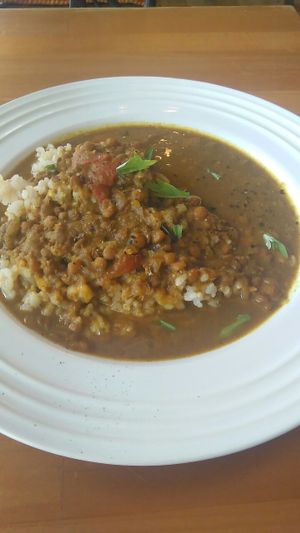 spicy lentils at Cafe Atl in Osaka