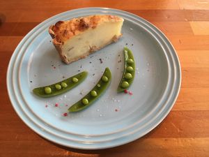 Potato and onion quiche  at Cafe Atl in Osaka