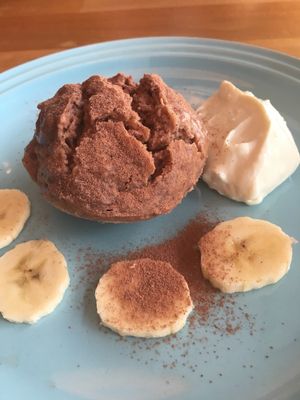 Tasteless chocolate cupcake. I believe it was the worst cupcake I’ve tried. at Cafe Atl in Osaka