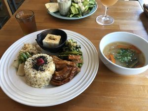 Japanese set at Cafe Atl in Osaka