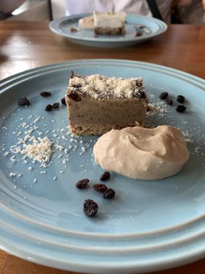 White choc and raisin cake  at Cafe Atl in Osaka