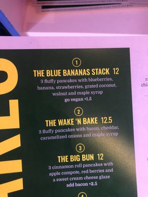 Menu item   at Blue Bananas in Groningen