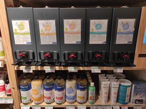 Bulk detergent at Biocoop in Vannes