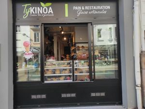 Outside restaurant at Biocoop in Vannes