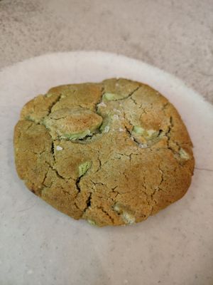 Matcha cookie at La Papa in Barcelona