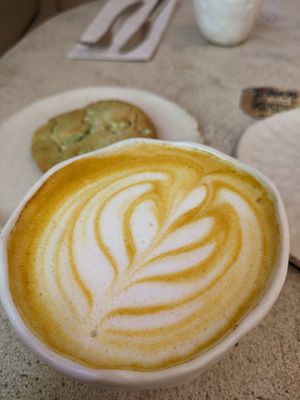 Golden milk at La Papa in Barcelona
