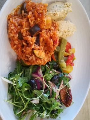 Buddha bowl at Aragon's in Ludlow