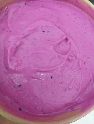 Pitaya Ice cream at Passo Natural in Luanda