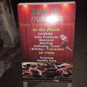 Main door  at Deity of Miracle Vegan Resto in Kuta