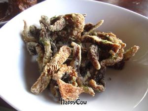 Fried Mushrooms at Deity of Miracle Vegan Resto in Kuta