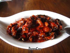 Sweet & Sour Mushroom at Deity of Miracle Vegan Resto in Kuta
