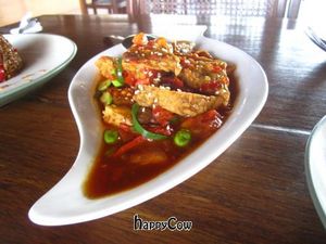 Tempeh at Deity of Miracle Vegan Resto in Kuta