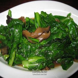 Sauteed baby cabbage at Deity of Miracle Vegan Resto in Kuta