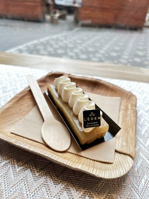 Pear tart  at L'Eden Libre de Gluten in Strasbourg