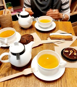 Chocolate Cookie, Eclair & Tarte Noisette at L'Eden Libre de Gluten in Strasbourg