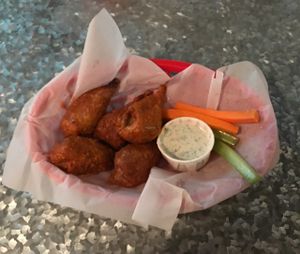 vegan hot wings  at Downbeat Diner and Lounge in Honolulu