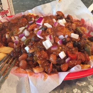 chili cheese fries at Downbeat Diner and Lounge in Honolulu