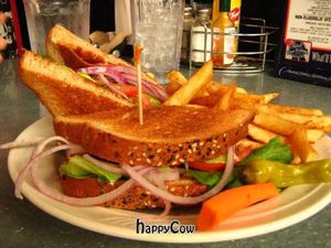 Avocado sandwhich, the healthiest option at Downbeat Diner and Lounge in Honolulu