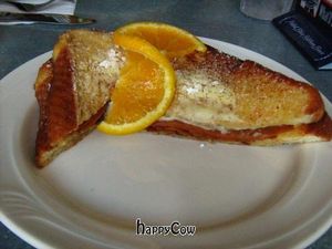 vegan monte cristo at Downbeat Diner and Lounge in Honolulu