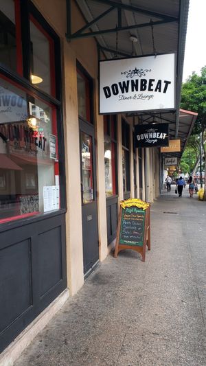 Outside at Downbeat Diner and Lounge in Honolulu