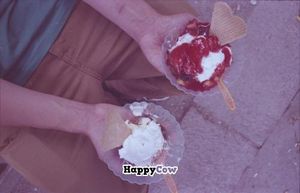 Vegan ice cream with whipped cream! :)  at Die Eisbande in Hamburg