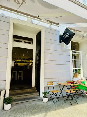 The restaurant   at Café Datel in Ceske Budejovice