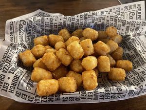 Tater tots at Caliente Pizza & Drafthouse in Aspinwall