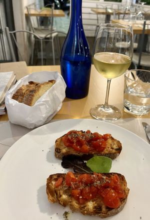 vini e bruschetta   at Primi & Vini in Polignano A Mare