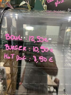 Savoury menu  at Food Sentimentale in Bayonne