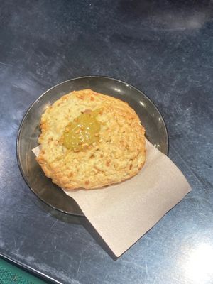 Pistachio praliné cookie at Food Sentimentale in Bayonne