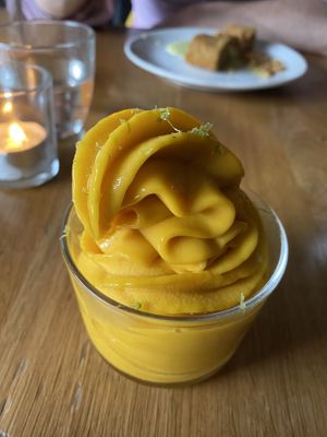 Mango soft serve  at Ka Pao in Glasgow
