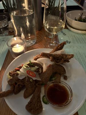 Salt + pepper oyster shrooms #Veganuary at Ka Pao in Glasgow