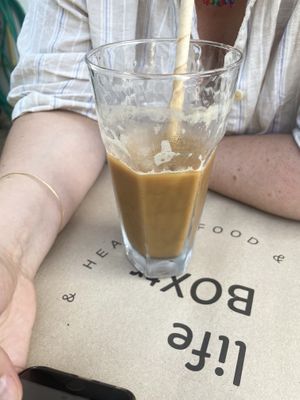 They made us iced coffee  at Lifeboxtr in Kas