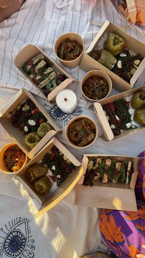 The mail of the day and tofu sandwich  at Lifeboxtr in Kas