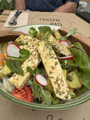 Tofu salad  at Lifeboxtr in Kas